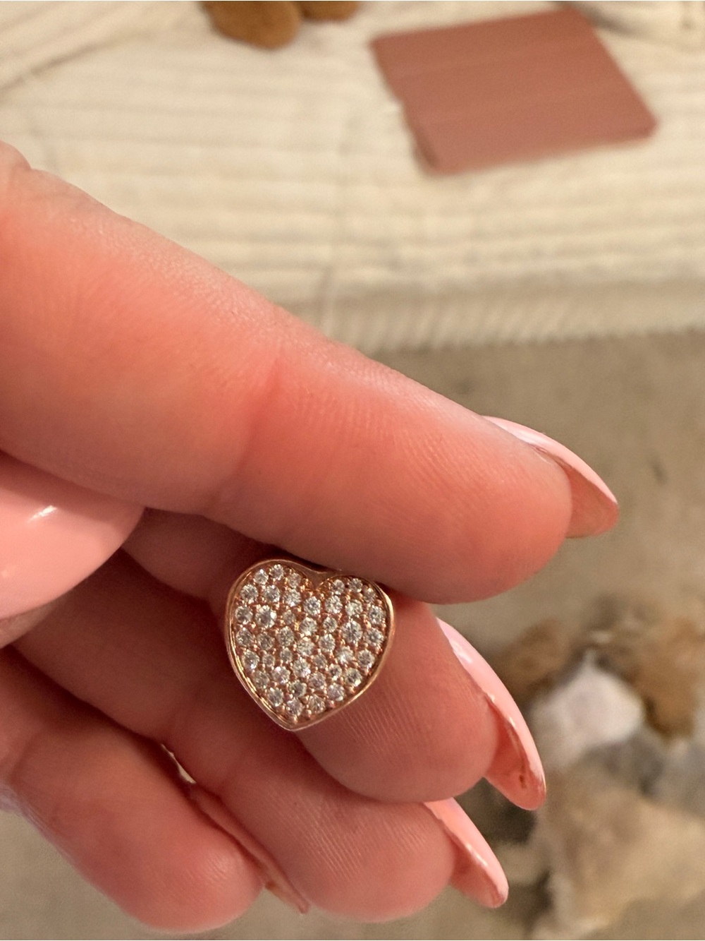 Heart Pavé charm for FLAT bracelet